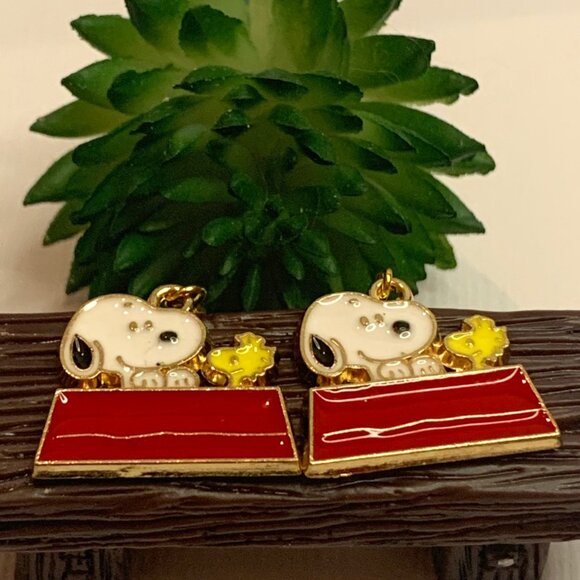 Snoopy Earring, Woodstock Earring, Peanuts Earring, Gift Idea, Snoopy Woodstock - Picture 4 of 6
